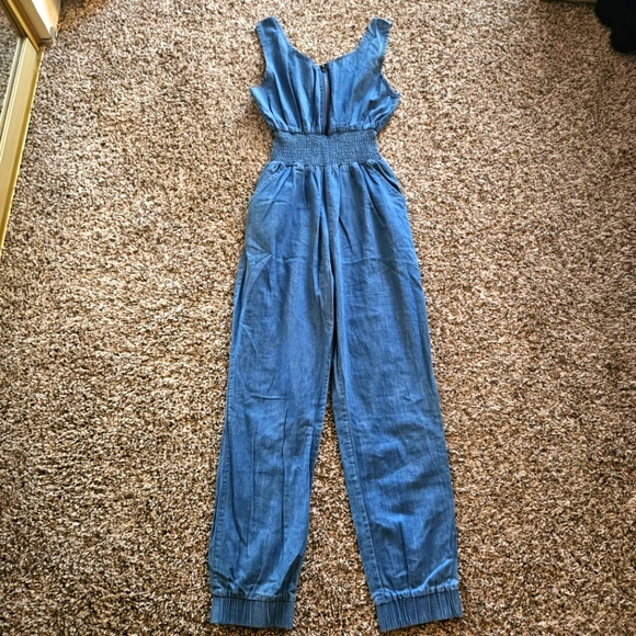 overall romper cinched waist - Picture 1 of 10